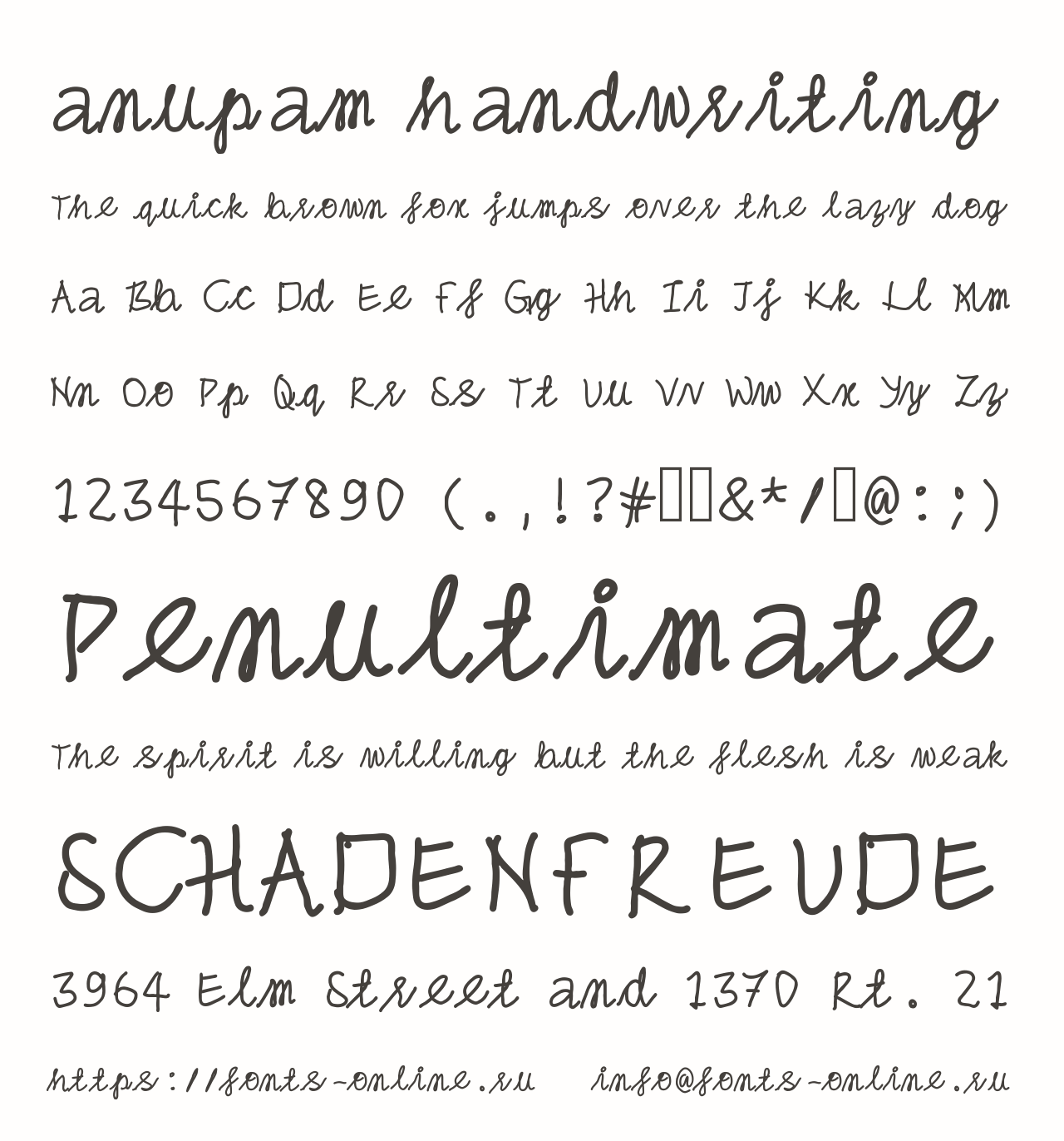 anupam handwriting Free Font Download